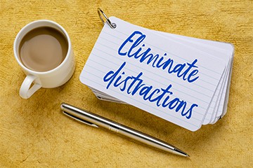 Productivity Tips - Eliminate Distractions