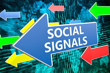 What is domain authority and how do social signals help?