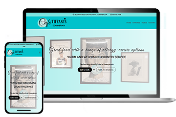 WS; Cafe Tiffany's website sample