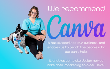 We recommend Canva it has streamlined our business, and enables us to teach the people who we can't help.

It enables complete design novice take their marketing to a new level.