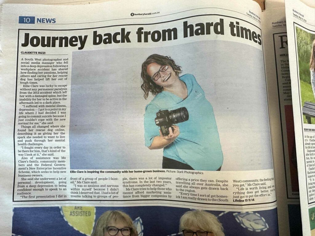 Photo of the Bunbury Herald Newspaper Artical