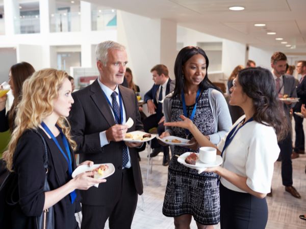 This is a photo of people networking, we highly recommend networking, it is how we grew CLP so rapidly over the past 3 years. 