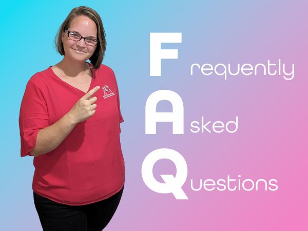 Image of Ellie Clare from CLP Advertising & Photography Services pointing to a heading saying Generative Engine Optimisation FAQ (Frequently Asked Questions)