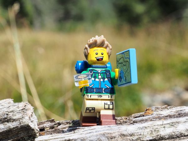 Photo of a lego explorer, showing the success of LEOG's online community skills. 